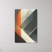 Toile Accent Concret Orange Abstrait Moderne (Recto)