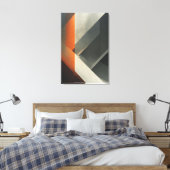 Toile Accent Concret Orange Abstrait Moderne (Insitu(Chambre))