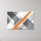 Toile Accent Orange Abstrait Moderne (Recto)