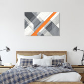Toile Accent Orange Abstrait Moderne (Insitu(Chambre))