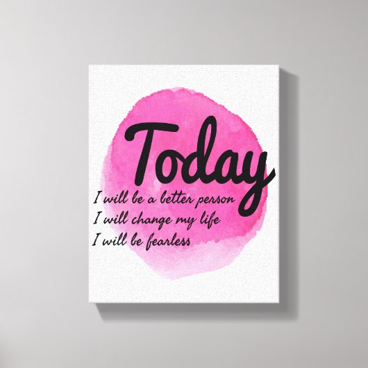 Toile acceptation de soi vibrations de motivation (Recto)