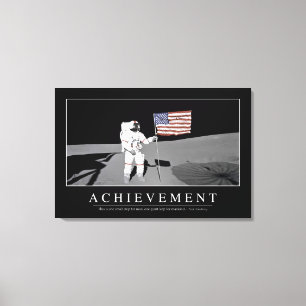 Toile Accomplissement : Citation inspirée