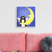 Toile Accroché sur la Lune (Insitu(Salon))