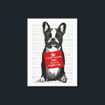 Toile Accrocher un Français<br><div class="desc">Accrochez un Français par FabFunky. Comprend un Français mignon tenant un panneau "Keep Calm and Hug a Frenchie". | 190010D</div>