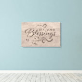 Toile Accrochez-vous à vos bénédictions (Insitu (Plancher de Bois))
