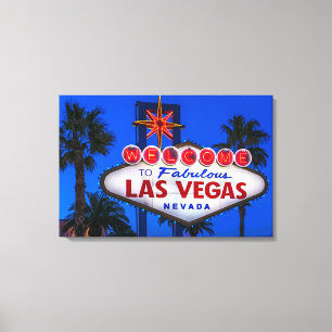 Toile Accueil au signe de Las Vegas