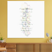 Toile Accueil Bénédiction pour une nouvelle maison (Insitu(Salon))