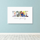 Toile ACCUEIL dans vos photos (Insitu (Plancher de Bois))