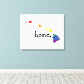 Toile Accueil gay pride | Hawaii (Insitu (Plancher de Bois))