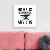 Toile Accueil où se trouve votre enclume - Cadeaux Black (Insitu(Salon))