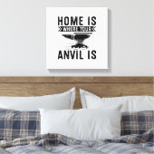 Toile Accueil où se trouve votre enclume - Cadeaux Black (Insitu(Chambre))