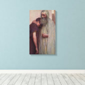 Toile Accueil (Père et Fils) (par Eugène Burnand) (Insitu (Plancher de Bois))