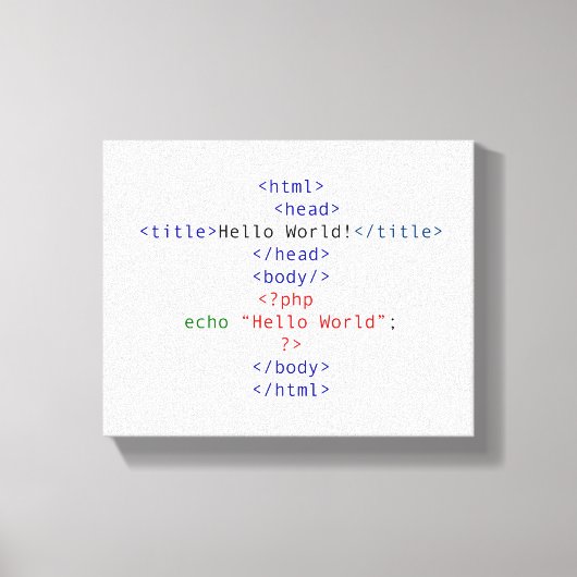 Toile Accueil php geek (Recto)