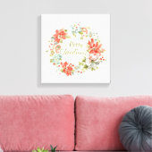 Toile Accueil pour les fêtes Joyeux Noël (Insitu(Salon))