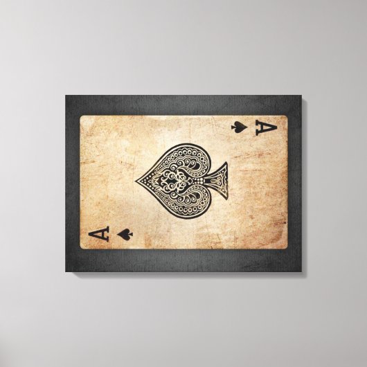 Toile Ace of spades (Recto)