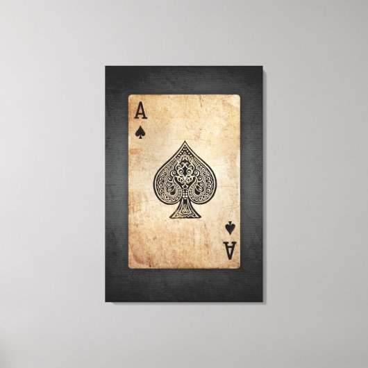 Toile Ace of spades (Recto)