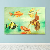 Toile acquario 60 po x 40 po (Insitu (Plancher de Bois))