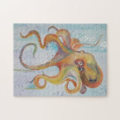 Toile acrylique octopique du puzzle par JP Denyer (Horizontal)