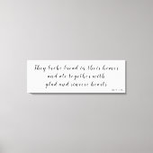 Toile Actes 2:46 verse (Recto)