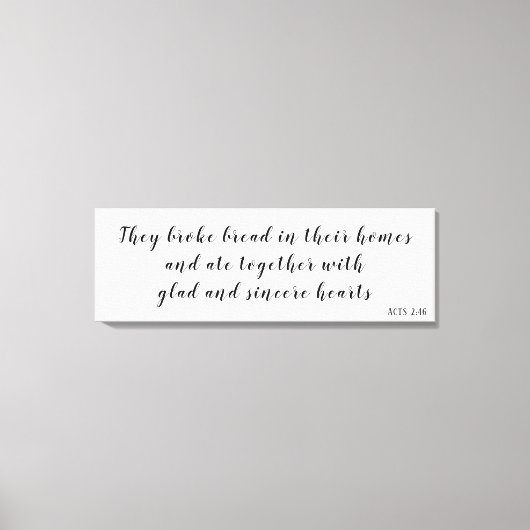 Toile Actes 2:46 verse (Recto)