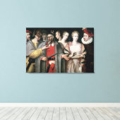 Toile Acteurs du Commedia dell'Arte (Insitu (Plancher de Bois))