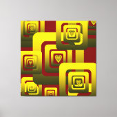 Toile Activate My Heart Pattern Golden (Recto)