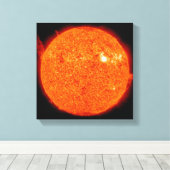 Toile Activité solaire sur le Soleil (Insitu (Plancher de Bois))