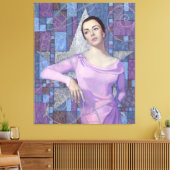 Toile Actrice du 20e siècle, violet et argent (Insitu(Salon))