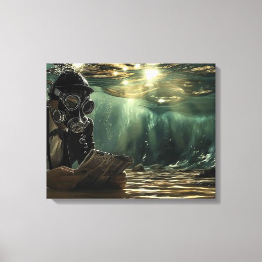 Toile Actualités sous-marines modernes (Recto)