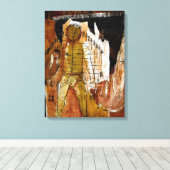 Toile Acupuncture, collage et médias mixtes (Insitu (Plancher de Bois))