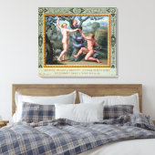 Toile Adam et Eve avec le Serpent, illustration de t (Insitu(Chambre))