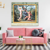 Toile Adam et Eve avec le Serpent, illustration de t (Insitu(Salon))