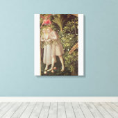 Toile Adam et Eve expulsés du Paradis (Insitu (Plancher de Bois))