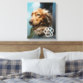 Toile Add Your Own Photo Dog Pets Monogram (Insitu(Chambre))