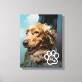 Toile Add Your Own Photo Dog Pets Monogram (Recto)