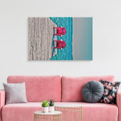 Toile Adirondack Chaises De Plage Turquoise Rustic Cotta (Insitu(Salon))