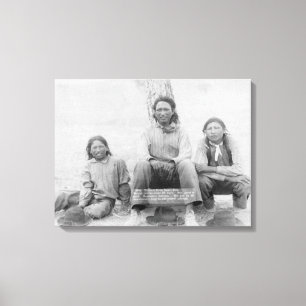 Toile Adolescents indiens de Lakota dans la robe