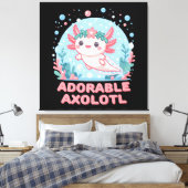 Toile Adorable Axolotl Cutesse aquatique (Insitu(Chambre))