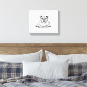 Toile Adorable Bulldog (Insitu(Chambre))