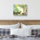 Toile Adorable cerfs sur canva (Insitu(Chambre))