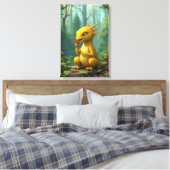 Toile Adorable dragon jaune (Insitu(Chambre))