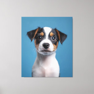Toile Adorable Jack Russell Terrier Portrait de chiot