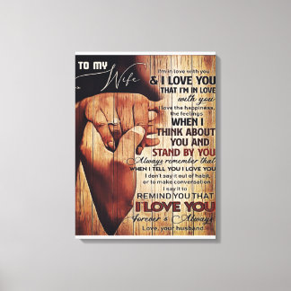 Toile Adorable Letter To Wife, Lovely Gift,