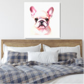 Toile Adorable peinture de bulldog française (Insitu(Chambre))