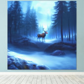 Toile Adorable Reindeer Winter Wonderland Vacances (Insitu (Plancher de Bois))