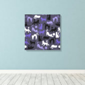 Toile Adorable Yoga mignon Pots de chat (Insitu (Plancher de Bois))