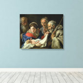 Toile Adoration de Jésus enfant (Insitu (Plancher de Bois))