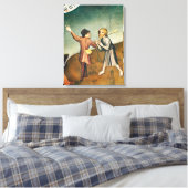 Toile Adoration des Mages, détail de (Insitu(Chambre))