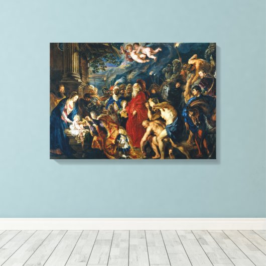 Toile Adoration des Mages | Peter Paul Rubens | (Insitu (Plancher de Bois))