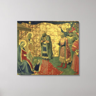 Toile Adoration des Magi, détail d'un carreau de